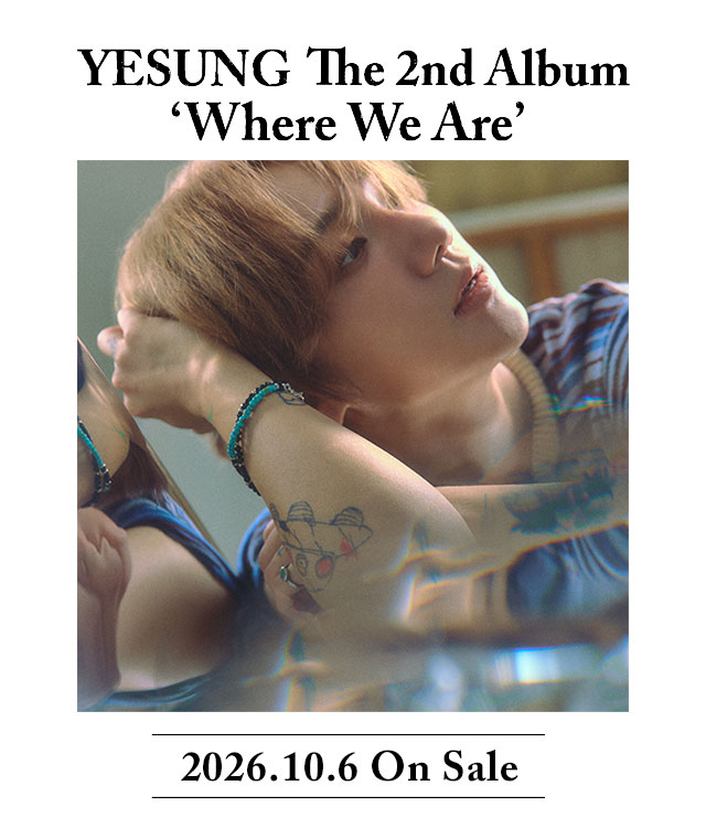 2026.10.6 On Sale YESUNG The 2nd Album�uWhere We Are�v